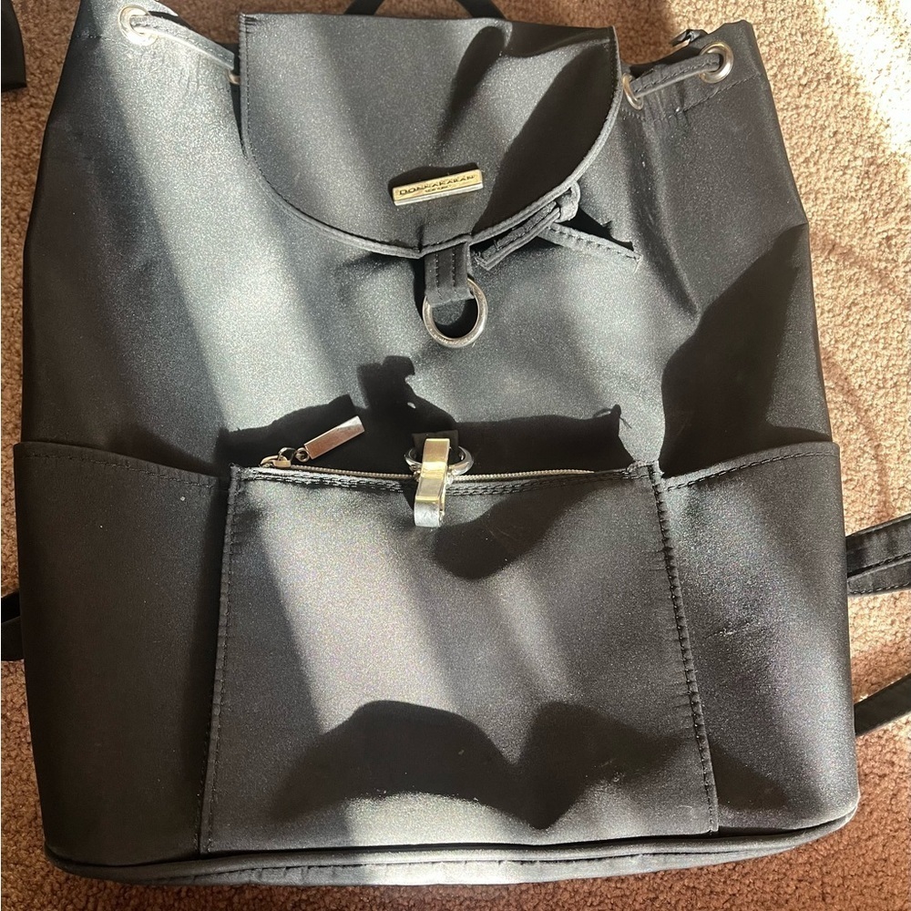 2/$30 Donna Karen, New York nylon backpack
